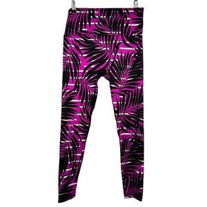 K-DEER - Regatta Leggings - EUC - size XL - sneaker length - purple striped palm